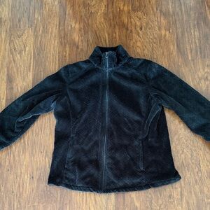 Natural Reflections Black Plush Jacket